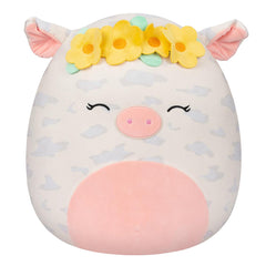 Squishmallows 16" Rosie the Spotted Pig with Yellow Flower Crown | Jazwares / Squishmallows Squad