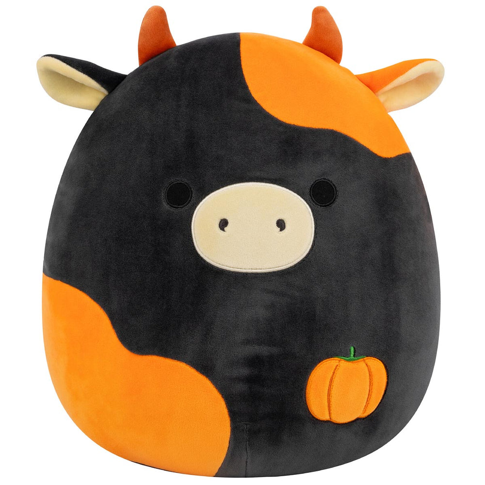 Squishmallows 14" Jefferson the Black and Orange Cow | Jazwares / Squishmallows Squad