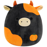 Squishmallows 14" Jefferson the Black and Orange Cow | Jazwares / Squishmallows Squad