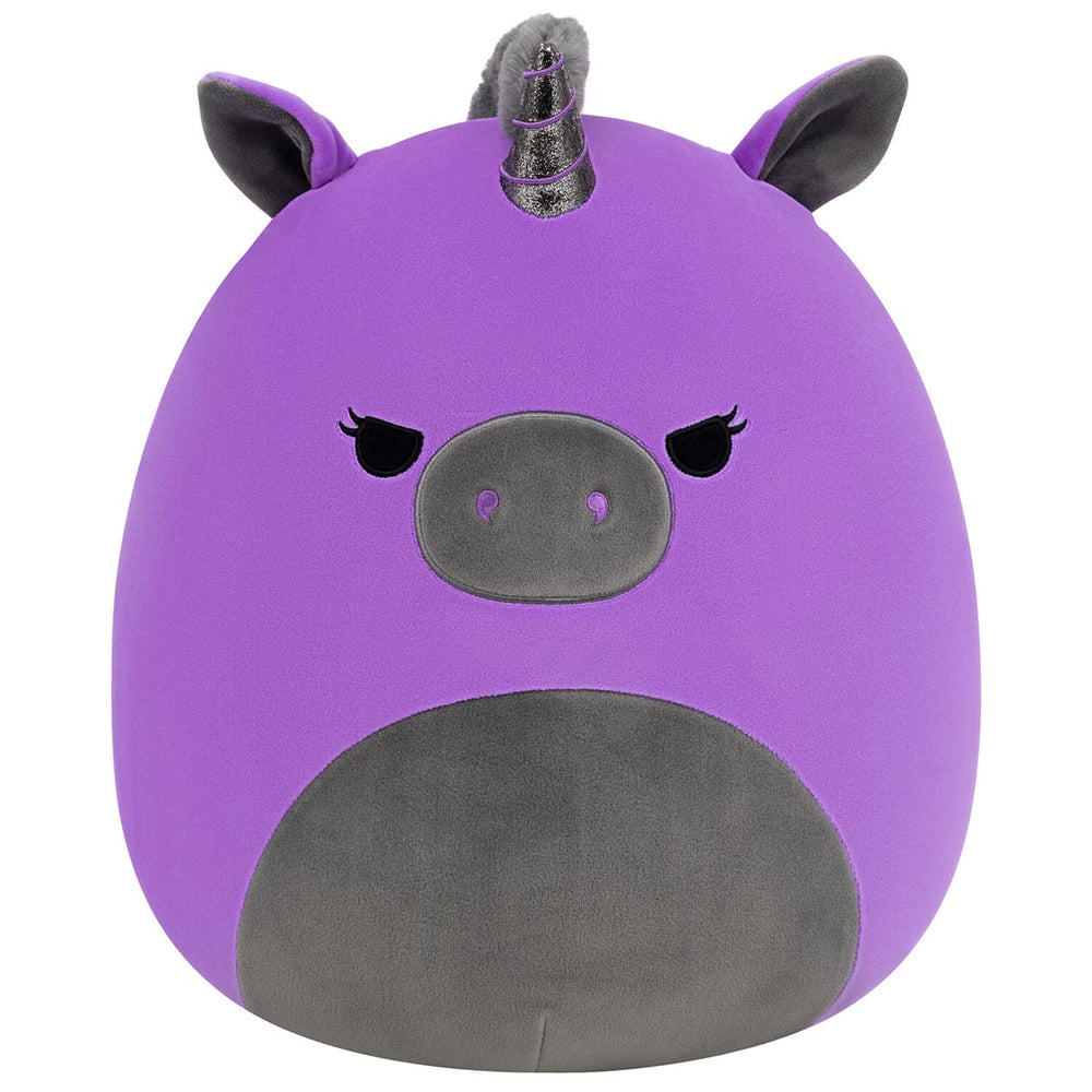 Squishmallows 14" Velocity the Purple and Black Unicorn | Jazwares / Squishmallows Squad