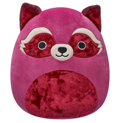 Squishmallows 8" Olivieri the Maroon Raccoon with Velvet Accents | Jazwares / Squishmallows Squad