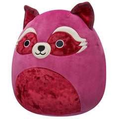Squishmallows 8" Olivieri the Maroon Raccoon with Velvet Accents | Jazwares / Squishmallows Squad