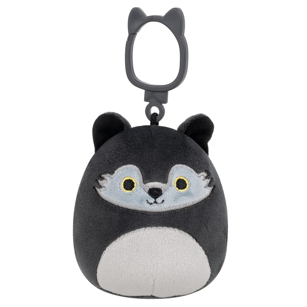 Squishmallows 3.5" Dmitri the Dark Grey Wolf Clip | Jazwares / Squishmallows Category| Squad