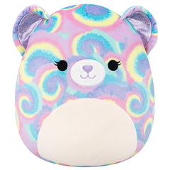 Squishmallows 12" Jonessa the Purple Psychedelic Tie-Dye Bear | Jazwares / Squishmallows Squad