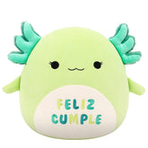 Squishmallows 12" Mipsy the Green Axolotl with “Feliz Cumple” Embroidery | Jazwares / Squishmallows Squad