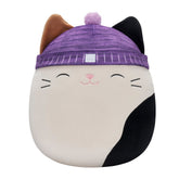 Squishmallows 14" Cam Calico Cat with Purple Hat | Jazwares / Squishmallows Squad