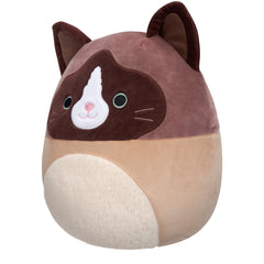 Squishmallows 16" Woodward the Brown and Tan Snowshoe Cat | Jazwares / Squishmallows Squad