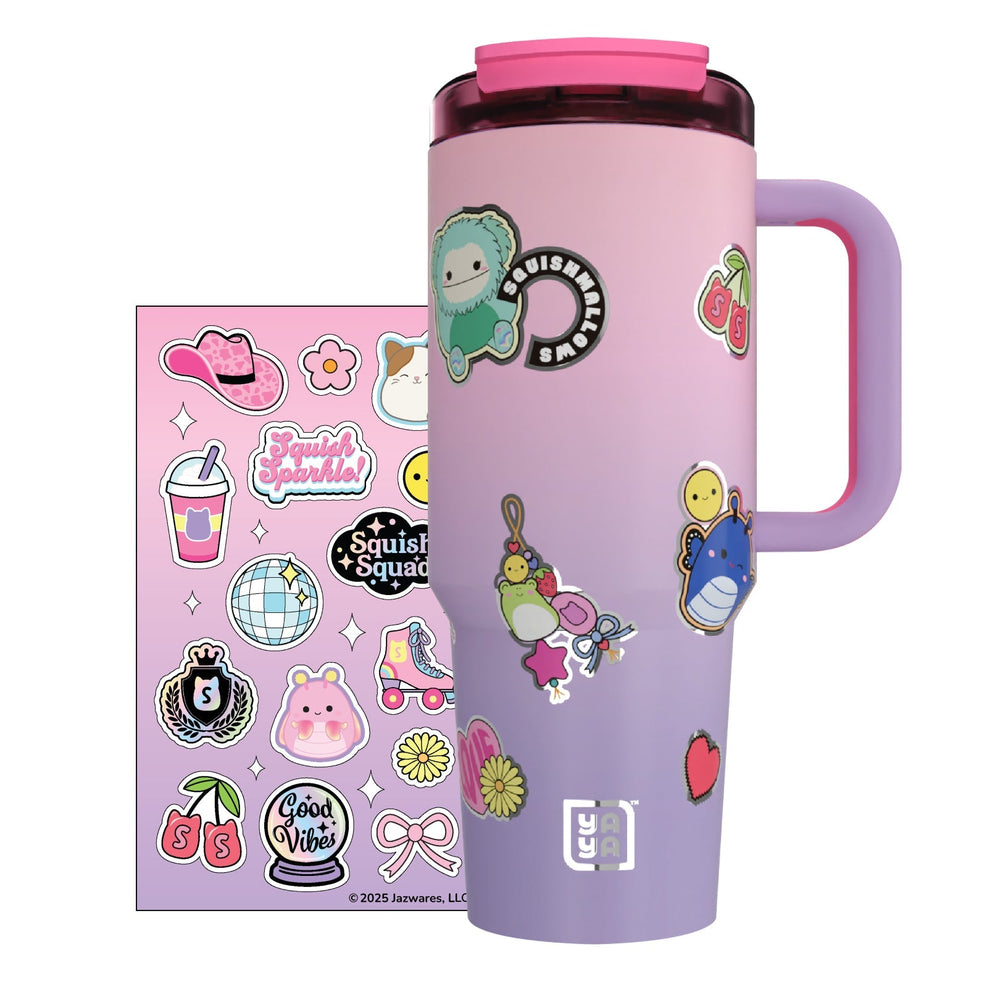 Squishmallows Sticker Bomb Tumbler with Straw / Squishmallows Category
