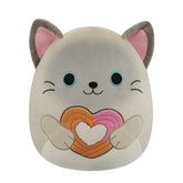 Squishmallows 12" Felton the Siamese Cat Holding Heart Churro | Jazwares / Squishmallows Squad