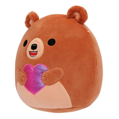 Squishmallows 8" Stokely the Brown Kodiak Bear Holding a Heart | Jazwares / Squishmallows Category