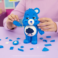 Care Bears Grumpy Bear Building Set - 7-Inch Buildable Articulated Fig / Squishmallows Brand