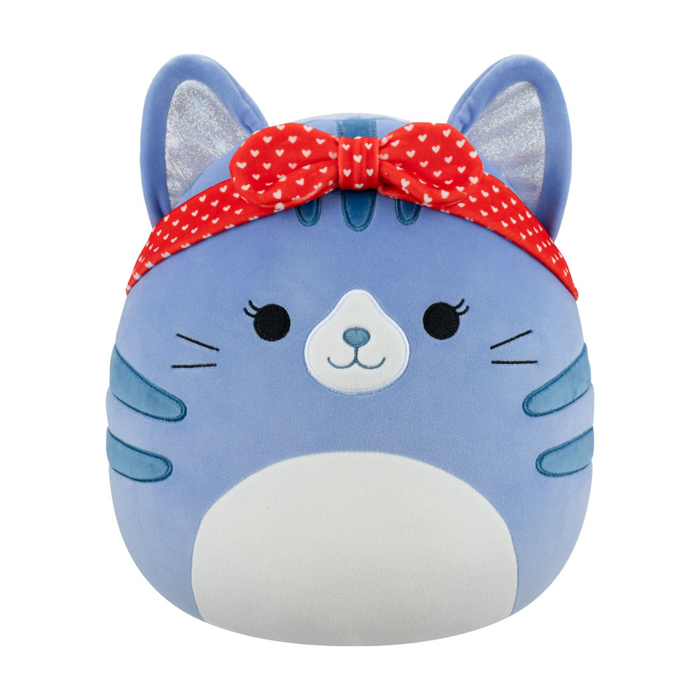 Squishmallows 5" Carizma the Blue Tabby Cat with Headband | Jazwares / Squishmallows Squad