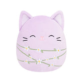 Squishmallows 8" Mak the Lavender Cat Wrapped with Flower Stems | Jazwares / Squishmallows Squad