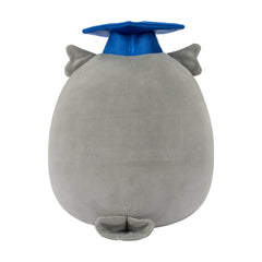 Squishmallows 12" Hoot the Grey Owl with Blue Graduation Cap | Jazwares / Squishmallows Squad