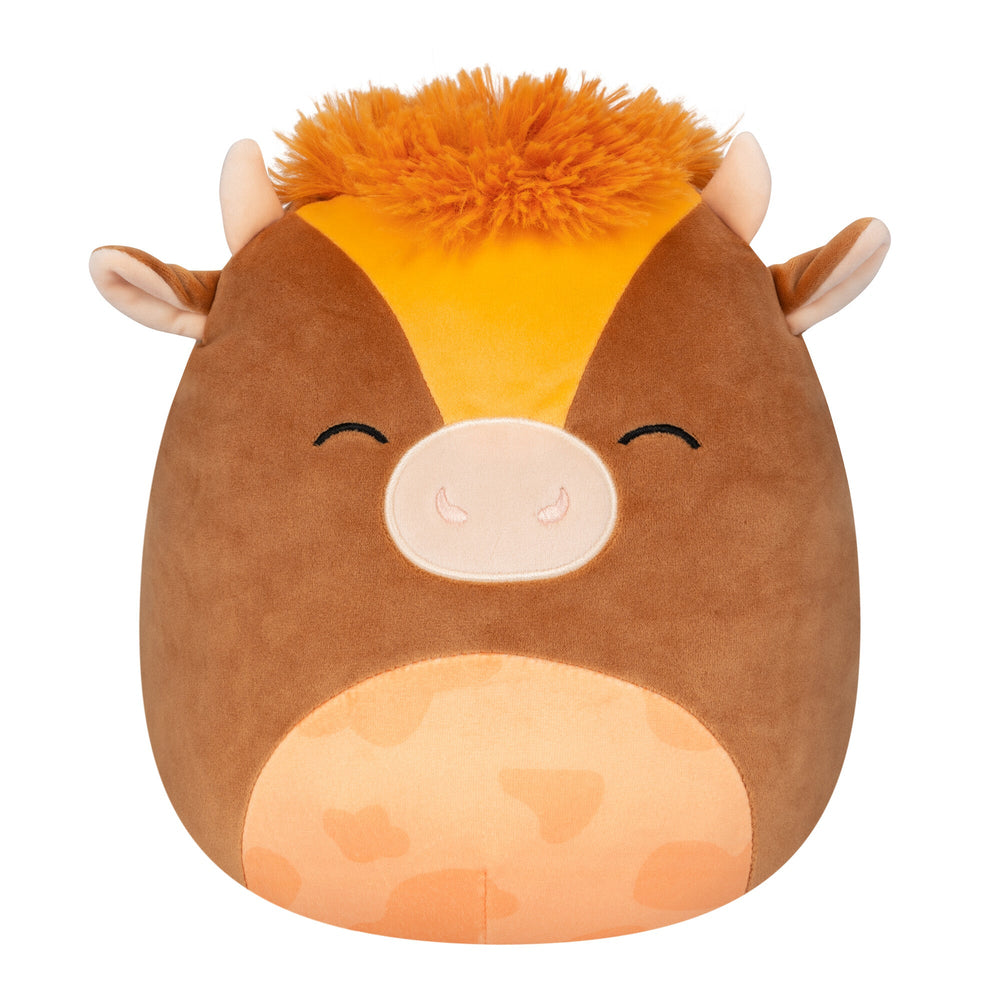 Squishmallows 10" Quinick the Dark Brown Spotted Cow | Jazwares / Squishmallows Squad