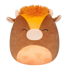 Squishmallows 10" Quinick the Dark Brown Spotted Cow | Jazwares / Squishmallows Squad