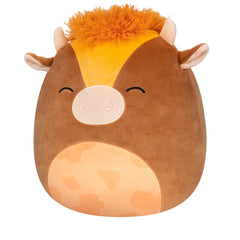 Squishmallows 10" Quinick the Dark Brown Spotted Cow | Jazwares / Squishmallows Squad