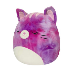 Squishmallows 14" Caeli the Purple Tie-Dye Tabby Cat | Jazwares / Squishmallows Squad