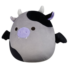 Squishmallows 12" Bridgette the Grey and Black Cow Bat | Jazwares / Squishmallows Squad