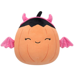 Squishmallows 8" Margie the Pastel Orange Pumpkin in Pink Devil Costume | Jazwares / Squishmallows Squad