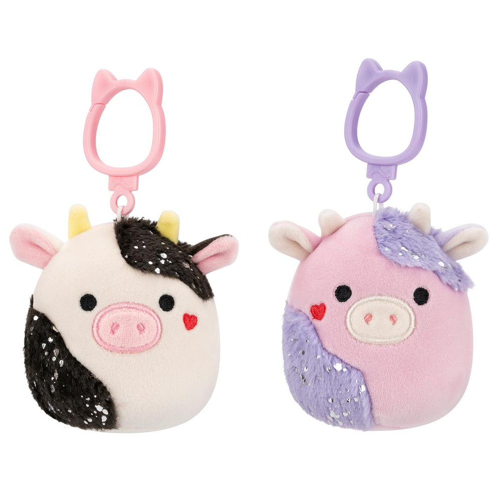 Squishmallows Select Series Valentine's Cow Clip 2-Pack | Jazwares / Squishmallows Category
