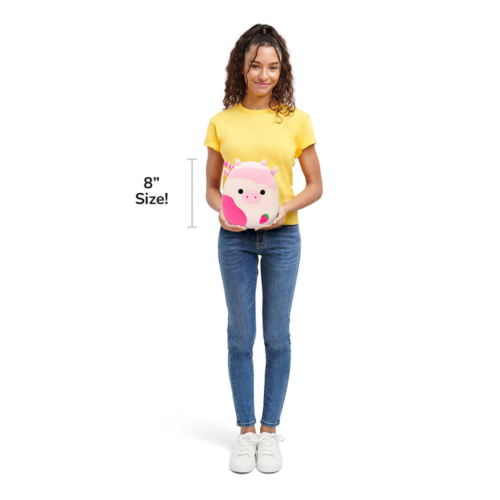 Squishmallows 8" Select Series Caedyn the Strawberry Milk Scented Cow | Jazwares / Squishmallows   Category