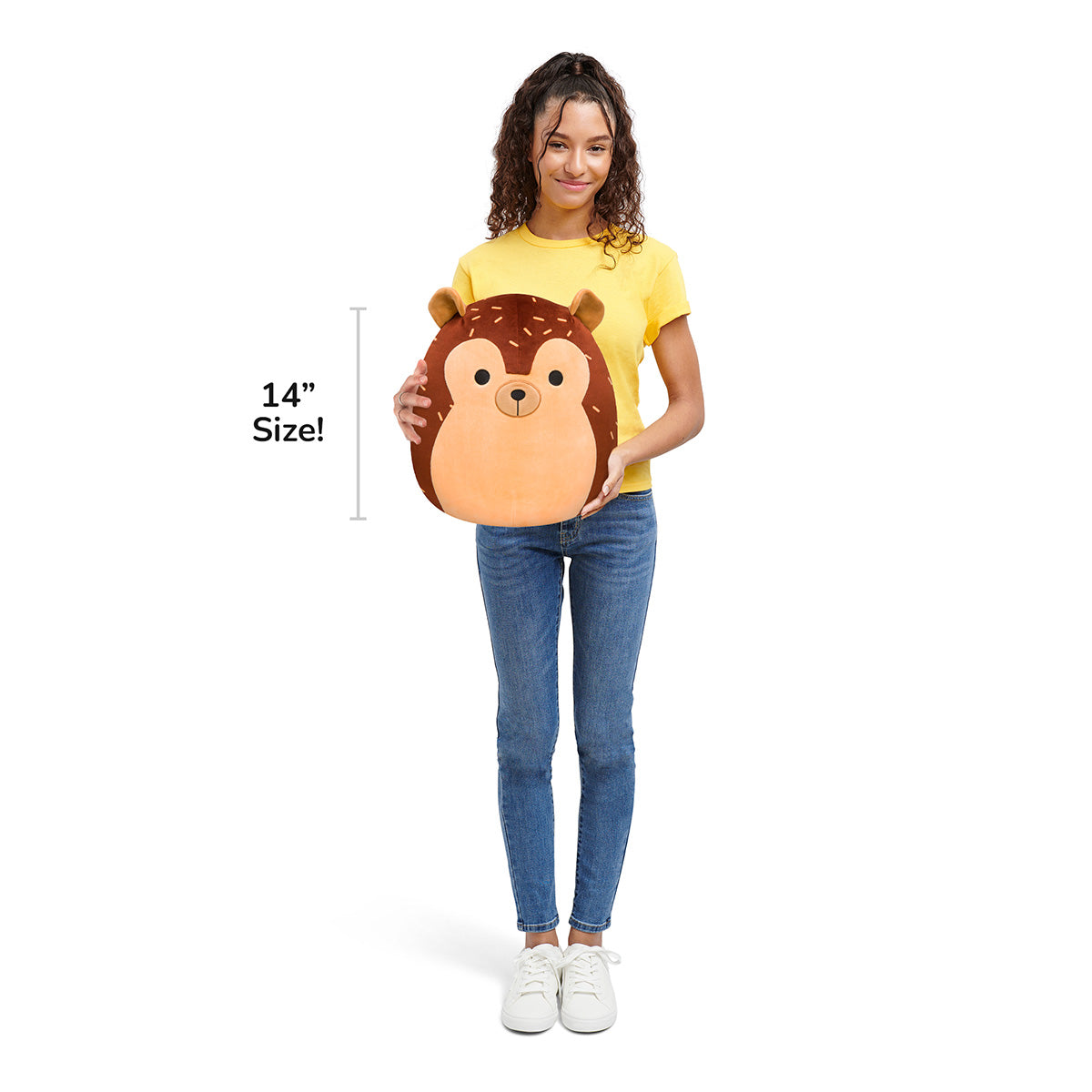 Squishmallows 14" Hans the Brown Hedgehog | Jazwares / Squishmallows   Squad