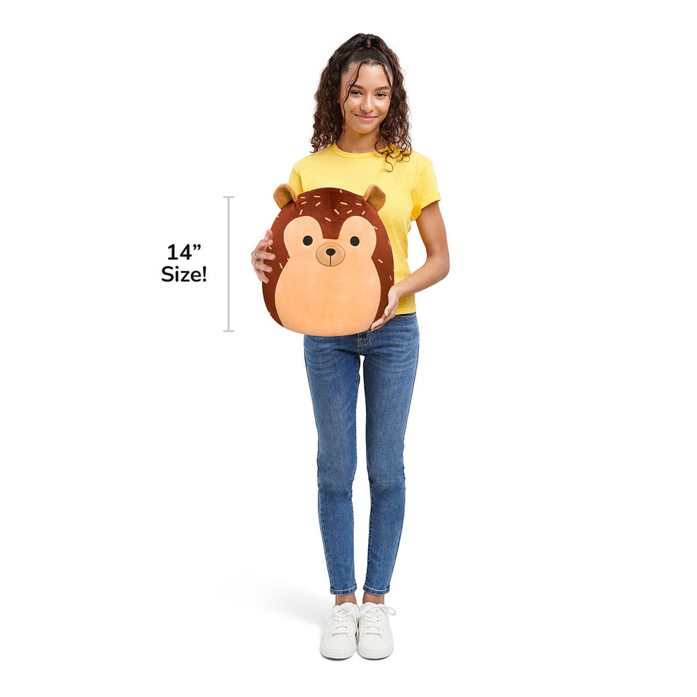 Squishmallows 14" Hans the Brown Hedgehog | Jazwares / Squishmallows   Squad