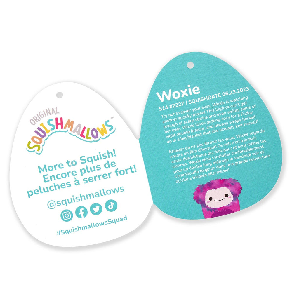 Squishmallows 14" Woxie Magenta Bigfoot | Jazwares / Squishmallows   Squad