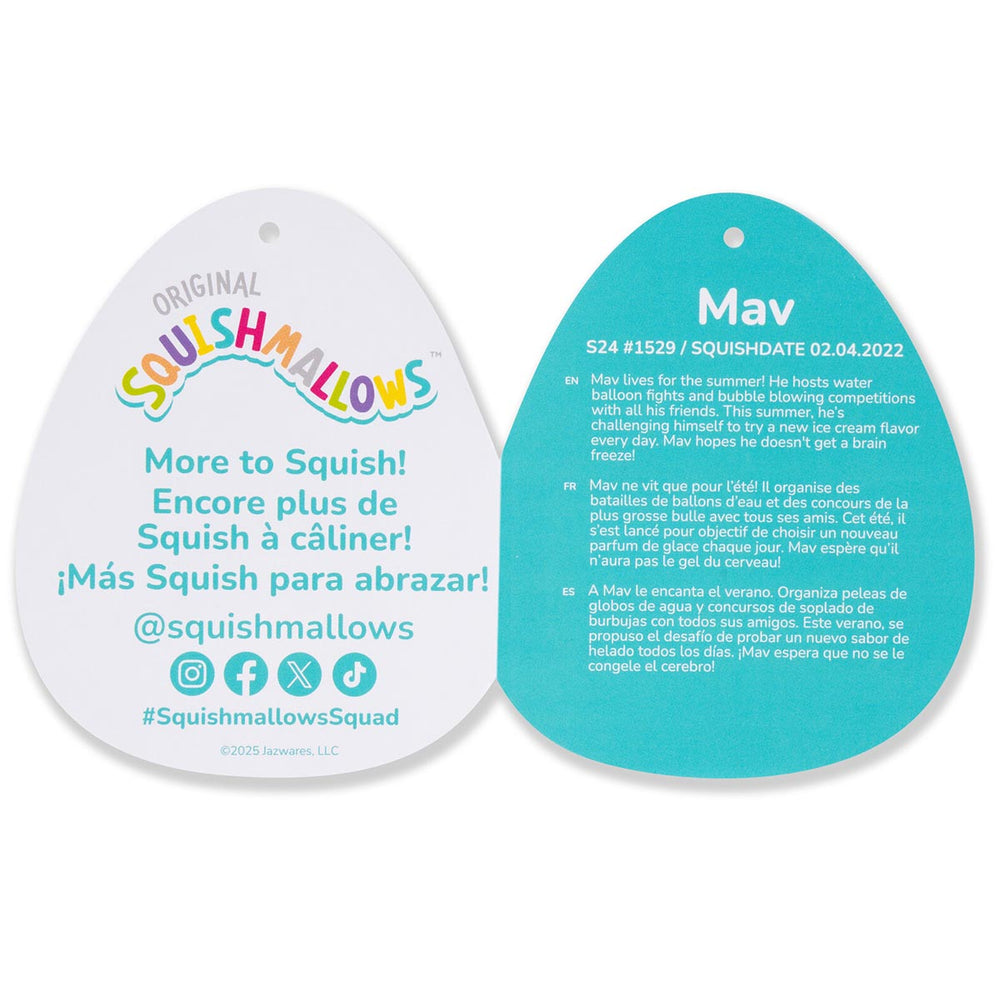 Squishmallows 20" Mav the Blue Shark Holding Ice Cream | Jazwares / Squishmallows   Category