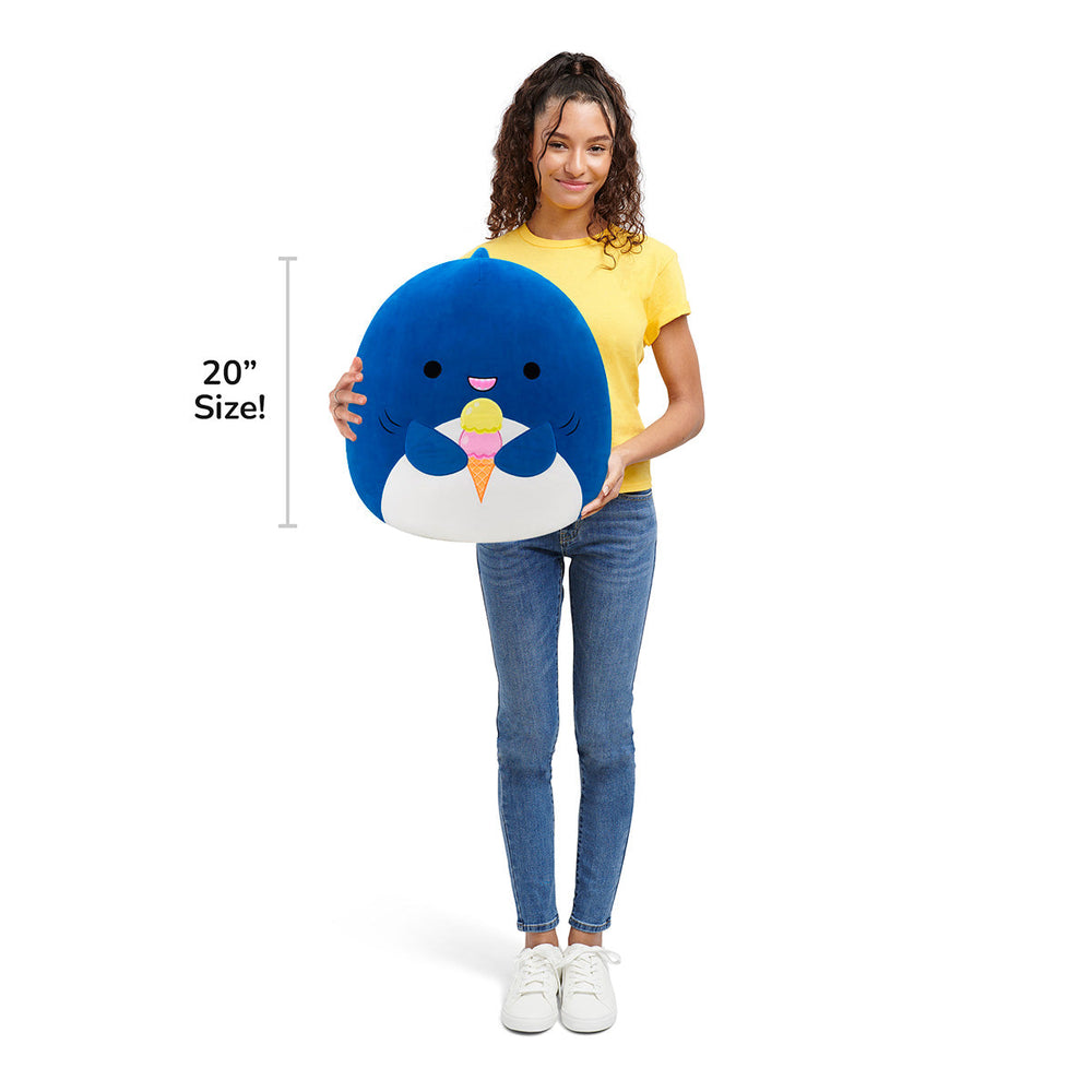 Squishmallows 20" Mav the Blue Shark Holding Ice Cream | Jazwares / Squishmallows   Category