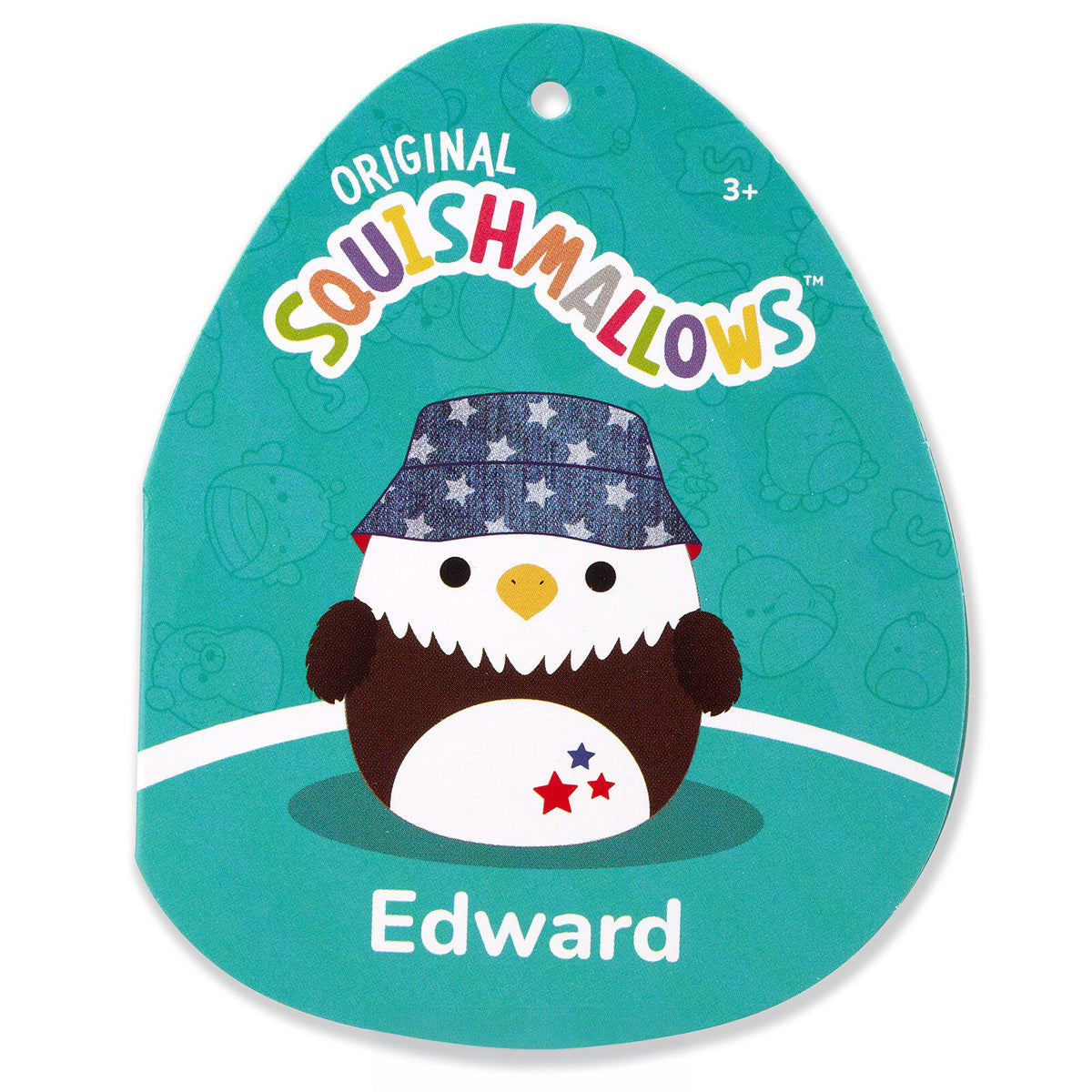 Squishmallows 5" Edward the Bald Eagle with Bucket Hat | Jazwares / Squishmallows   Squad