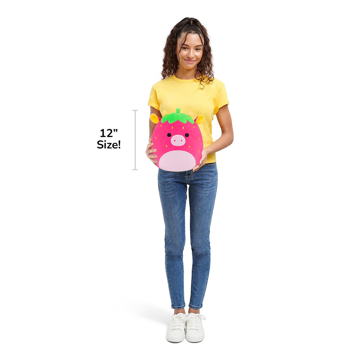 Squishmallows 12" Cleary the Hot Pink Strawberry Cow | Jazwares / Squishmallows   Squad