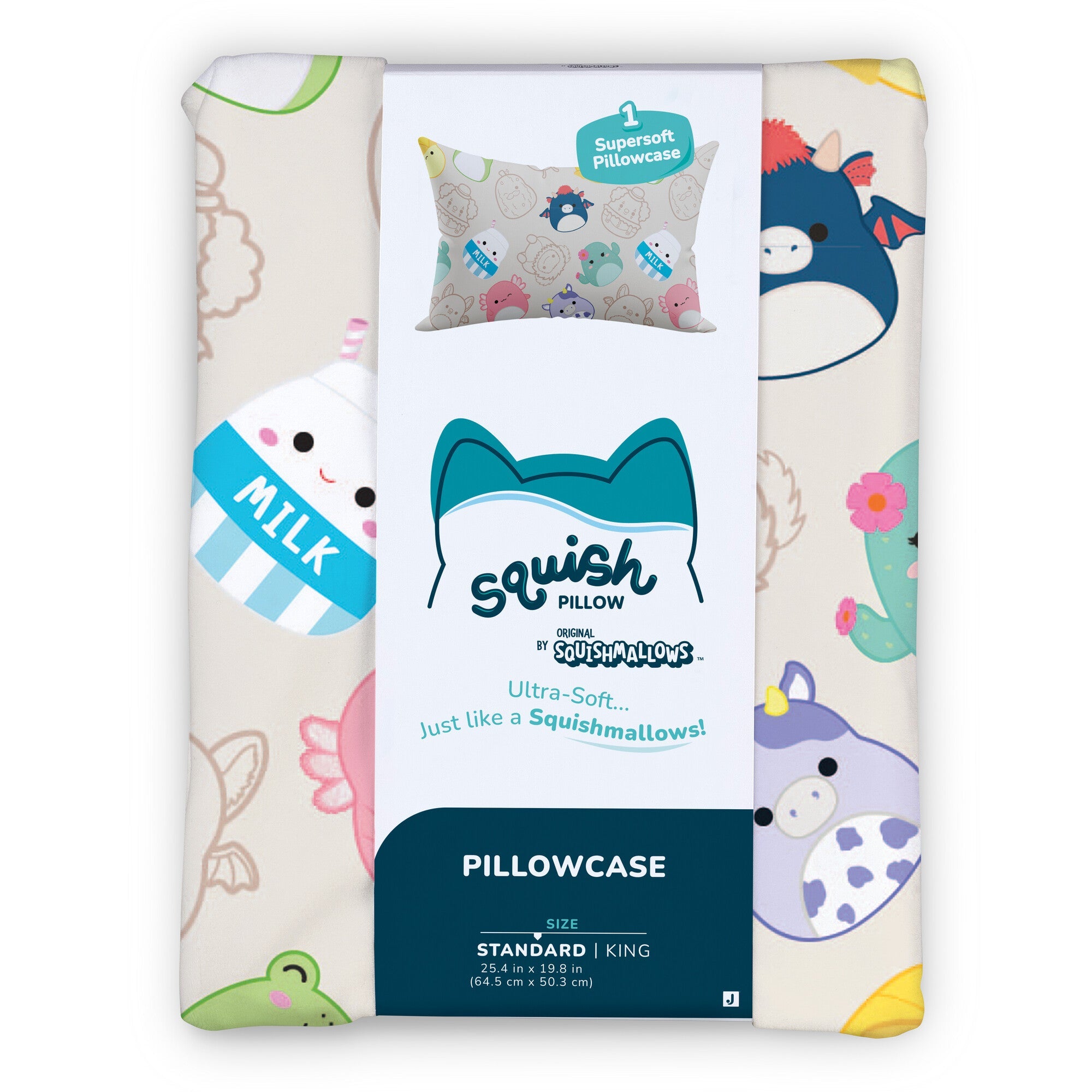SquishPillow Pillow Case Restie Besties | Jazwares / Squishmallows   Category