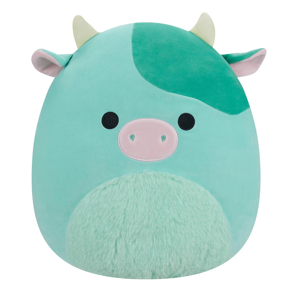 Squishmallows 14" Seamus the Green Cow with Fuzzy Belly | Jazwares / Squishmallows   Squad