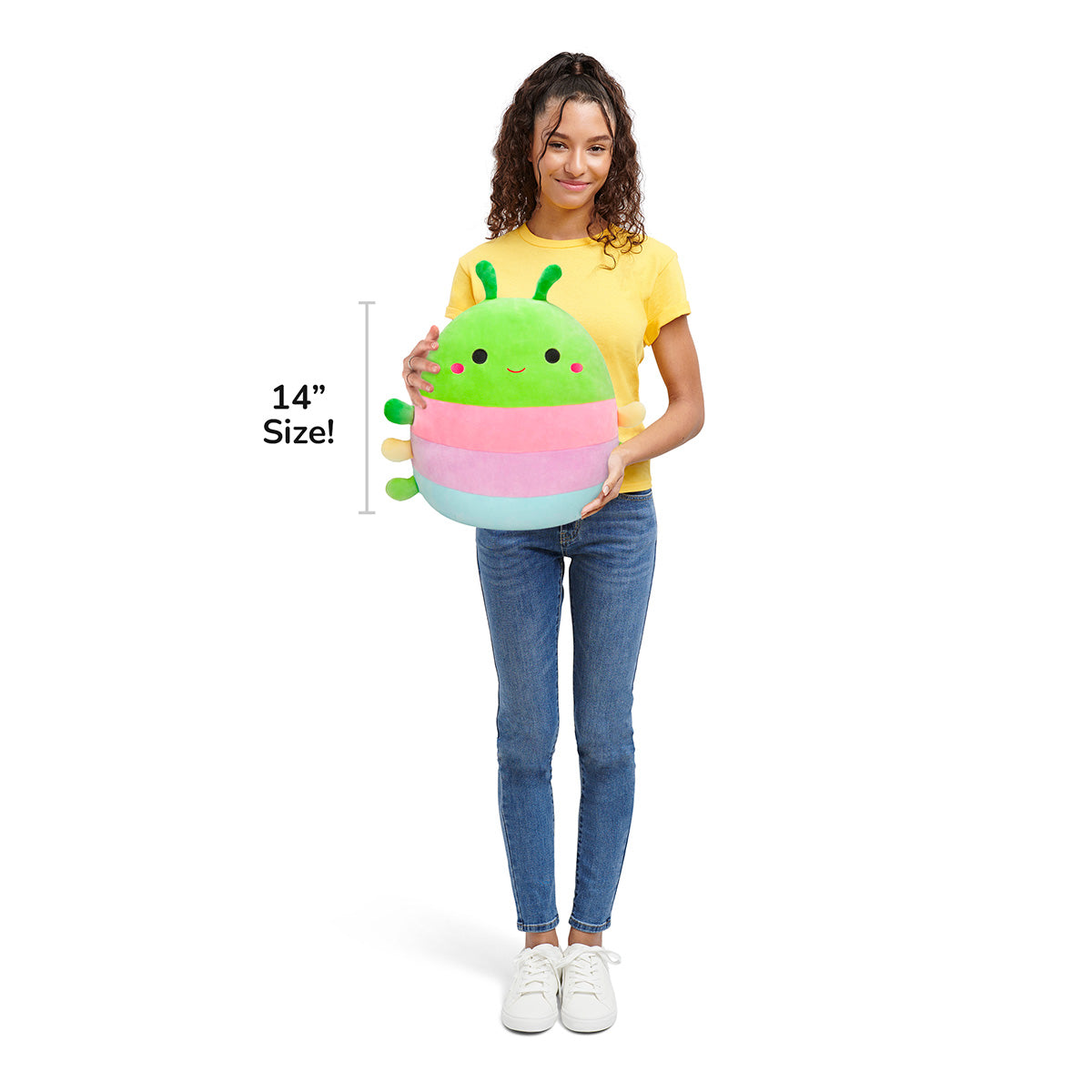 Squishmallows 14" Rutabaga the Caterpillar | Jazwares / Squishmallows   Squad