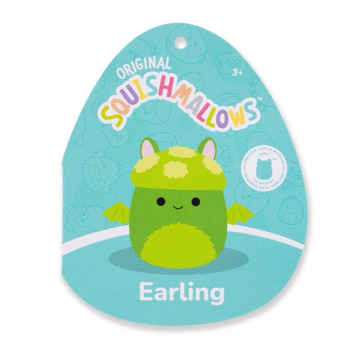 Squishmallows 14" Earling the Neon Green Mushroom Bat | Jazwares / Squishmallows   Squad