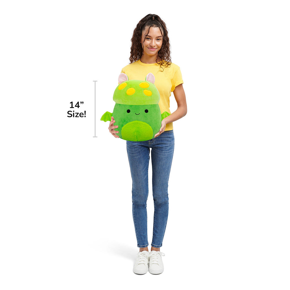 Squishmallows 14" Earling the Neon Green Mushroom Bat | Jazwares / Squishmallows   Squad