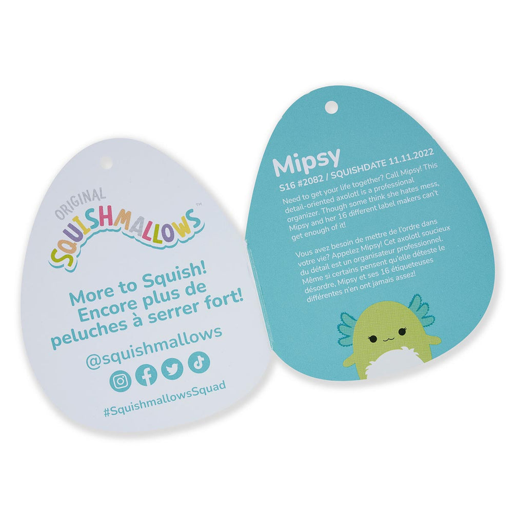 Squishmallows 16" Mipsy the Green Axolotl | Jazwares / Squishmallows   Squad