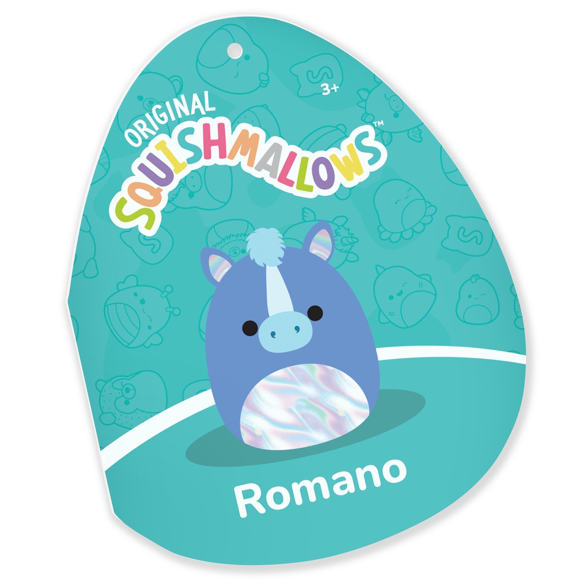 Squishmallows 16" Mythical Creature Romano the Blue Hippocampus | Jazwares / Squishmallows   Squad