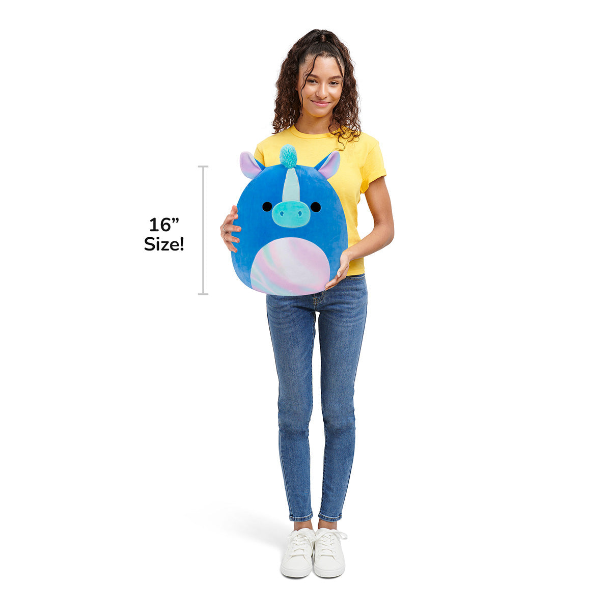 Squishmallows 16" Mythical Creature Romano the Blue Hippocampus | Jazwares / Squishmallows   Squad