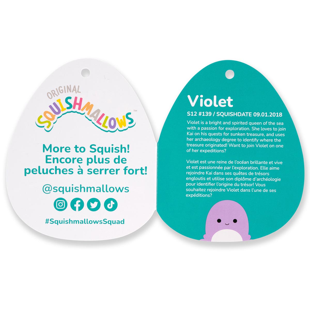 Squishmallows 16" Violet the Purple Octopus | Jazwares / Squishmallows   Squad
