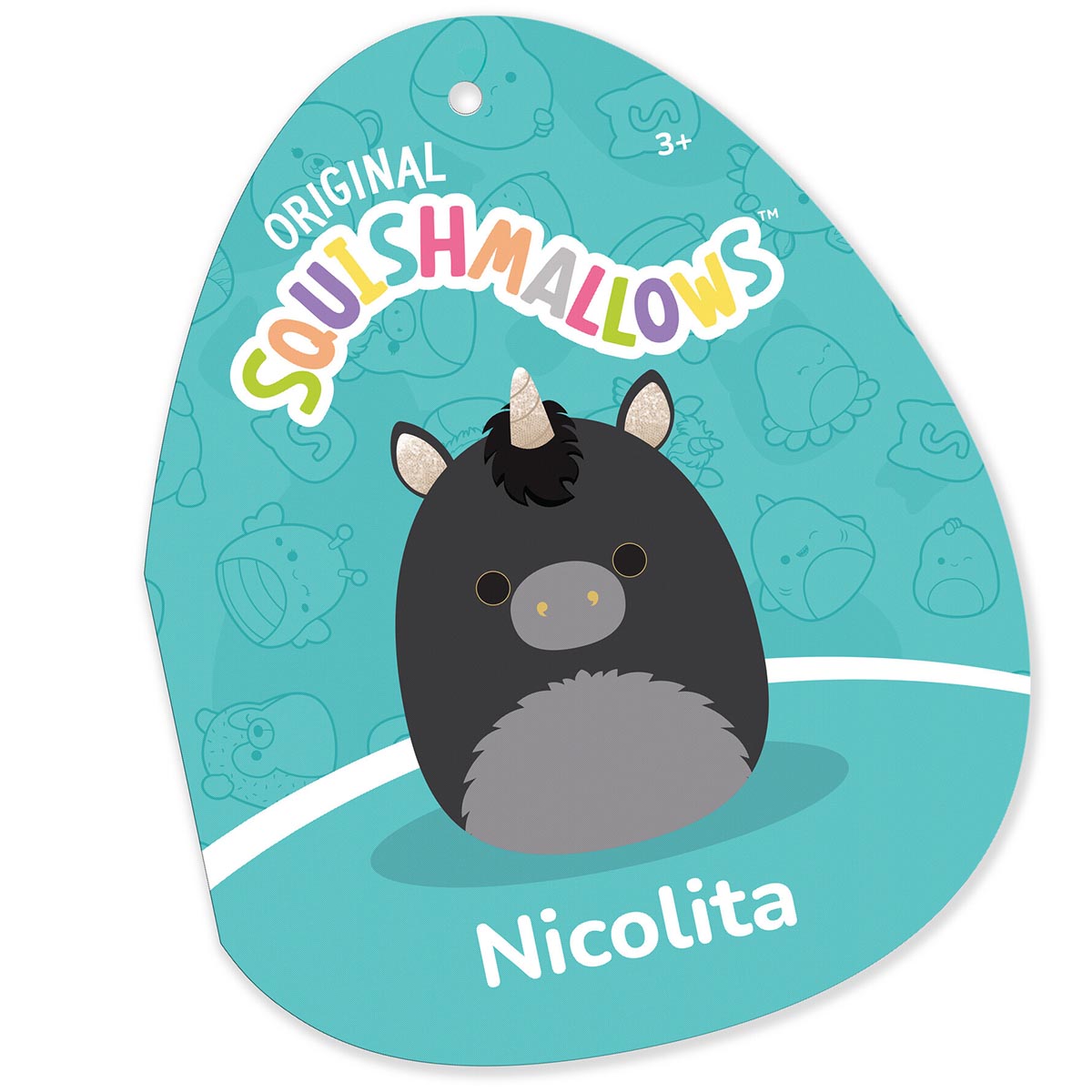 Squishmallows 12" Nicolita the Black and Gold Unicorn | Jazwares / Squishmallows   Squad