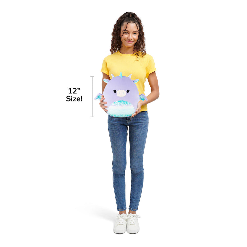Squishmallows 12" Drow the Purple Dragon | Jazwares / Squishmallows   Squad