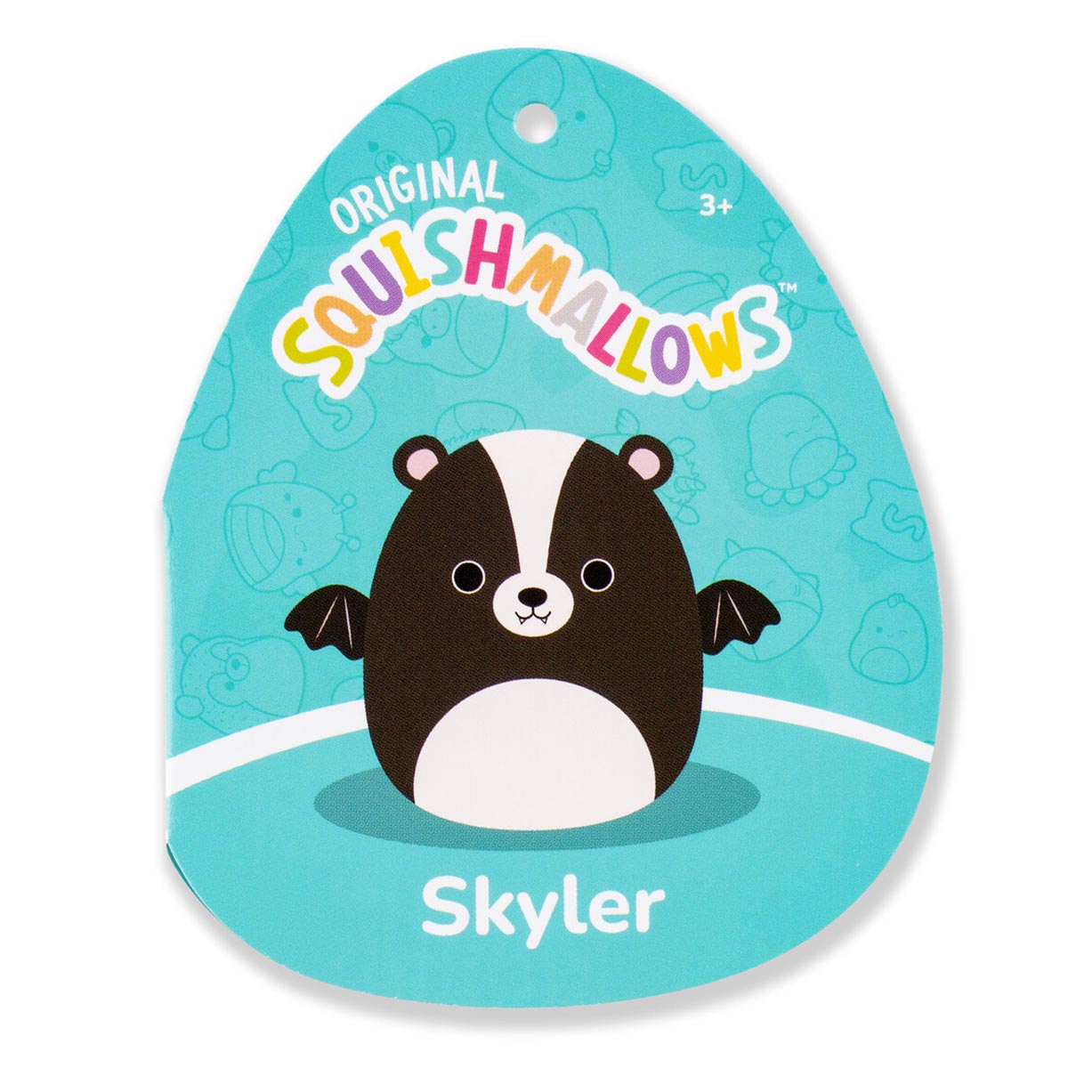 Squishmallows 12" Skyler the Black and White Skunk Bat | Jazwares / Squishmallows   Squad