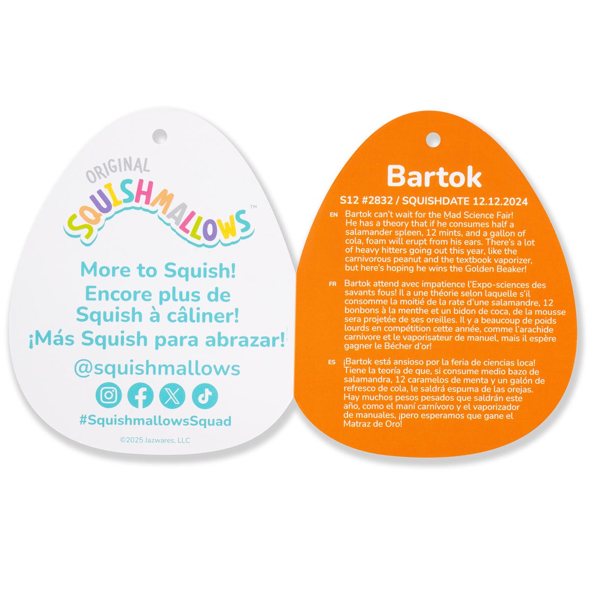 Squishmallows 12" Bartok the Green Monster Latte | Jazwares / Squishmallows   Squad