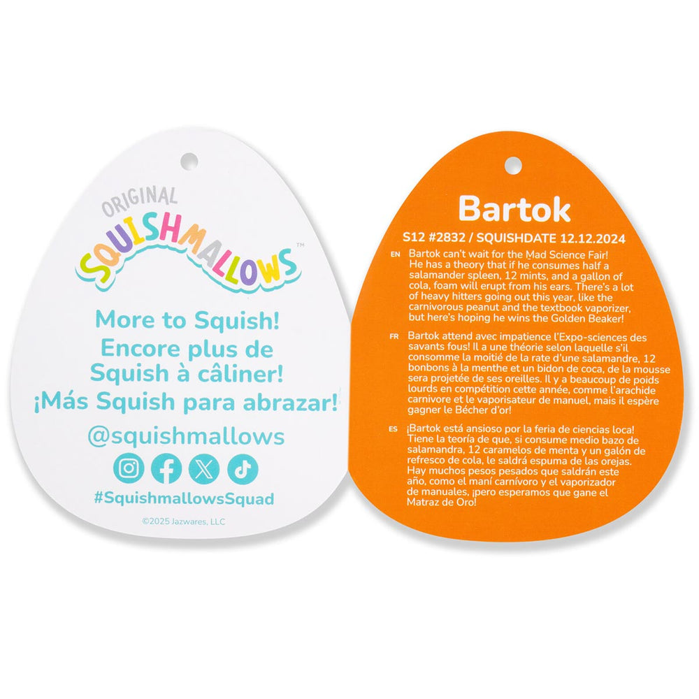 Squishmallows 12" Bartok the Green Monster Latte | Jazwares / Squishmallows   Squad