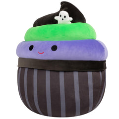 Squishmallows 12" Kurt the Black Cupcake With Green and Purple Frosting | Jazwares / Squishmallows   Squad