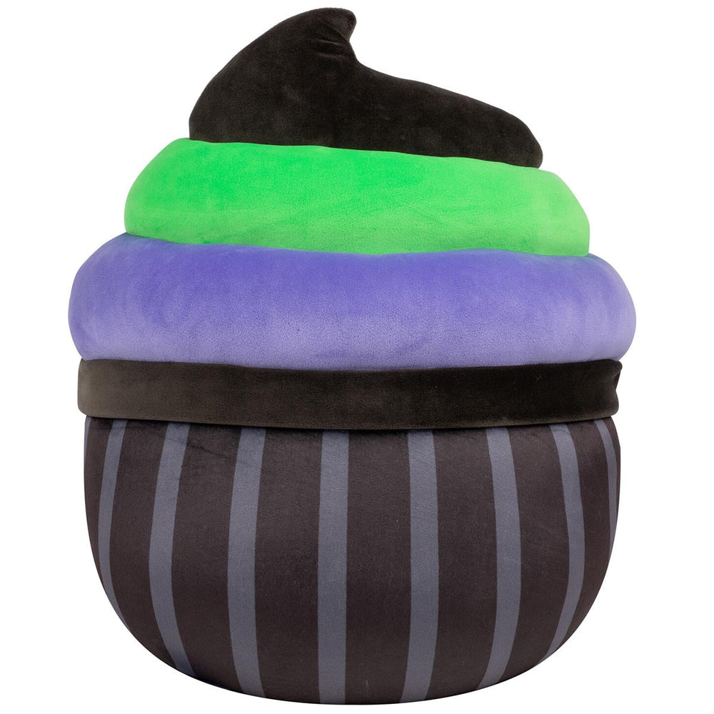 Squishmallows 12" Kurt the Black Cupcake With Green and Purple Frosting | Jazwares / Squishmallows   Squad