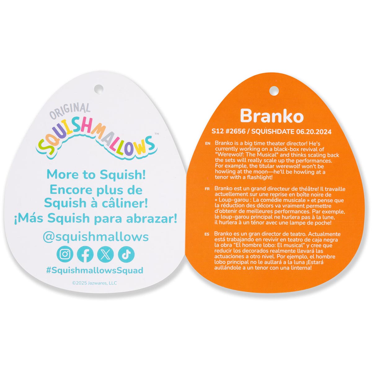 Squishmallows 12" Branko the Cookie Monster | Jazwares / Squishmallows   Squad